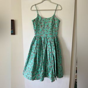 Kitty print Bernie Dexter fit and flare dress, with pockets !